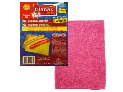 CLANAX svedska uterka universal 40x40cm červená